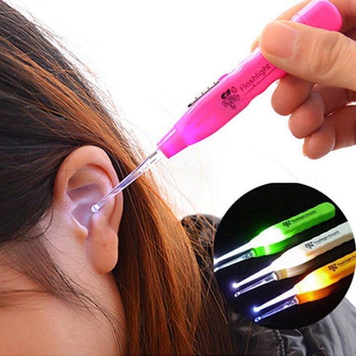 LIMPIADOR REMOVEDOR DE OIDO OREJA LUZ LINTERNA NIÑOS ADULTOS - 2