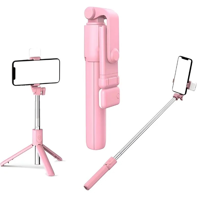 PALO SELFIE STICK CELULAR FLASH TRIPODE BLUETOOTH - 1