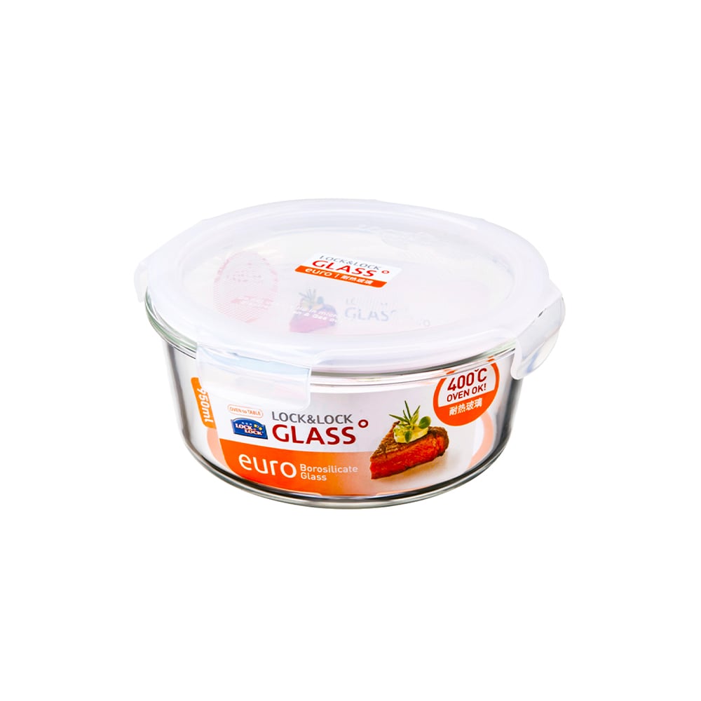 ENVASE HERMÉTICO DE VIDRIO REDONDO 950 ML LOCKNLOCK BOROSEAL EURO - 1