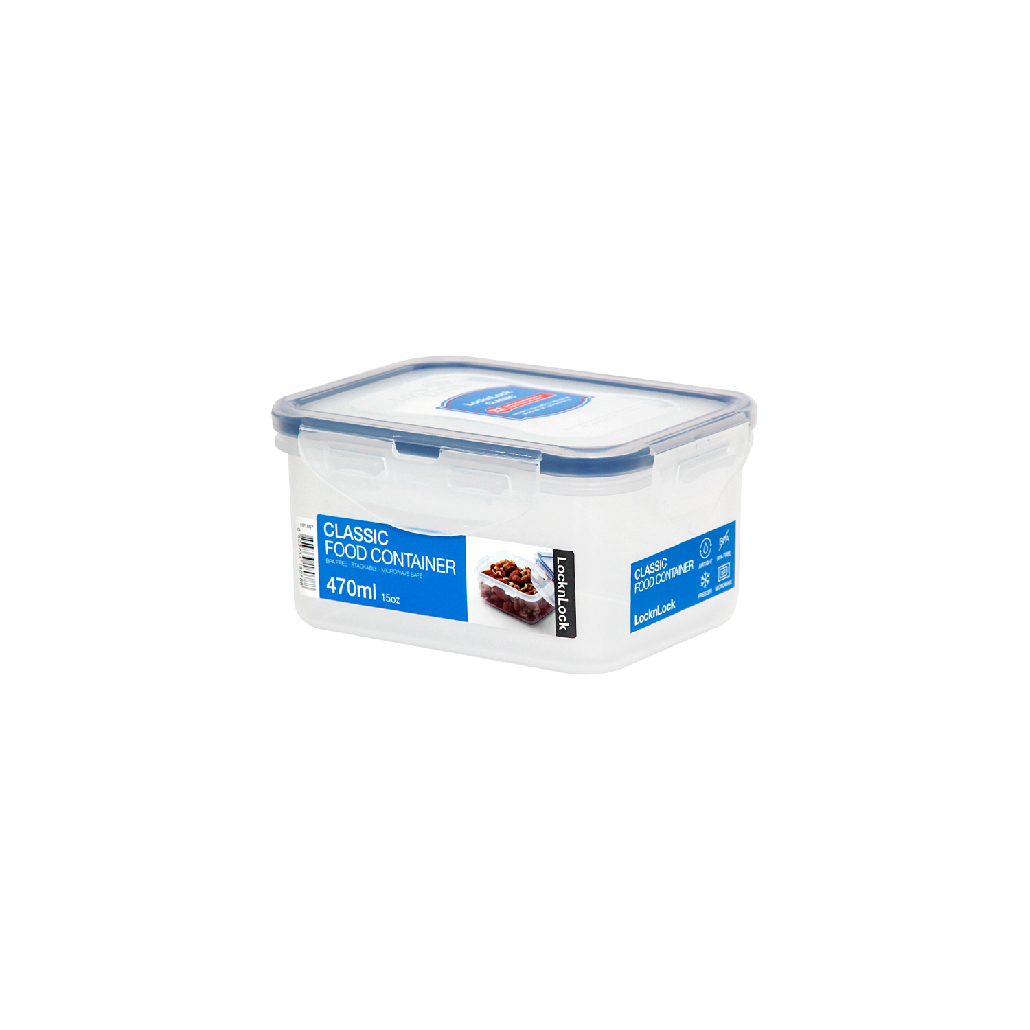 ENVASE HERMÉTICO RECTANGULAR 470 ML LOCKNLOCK CLASSIC PARA ALIMENTOS - 1