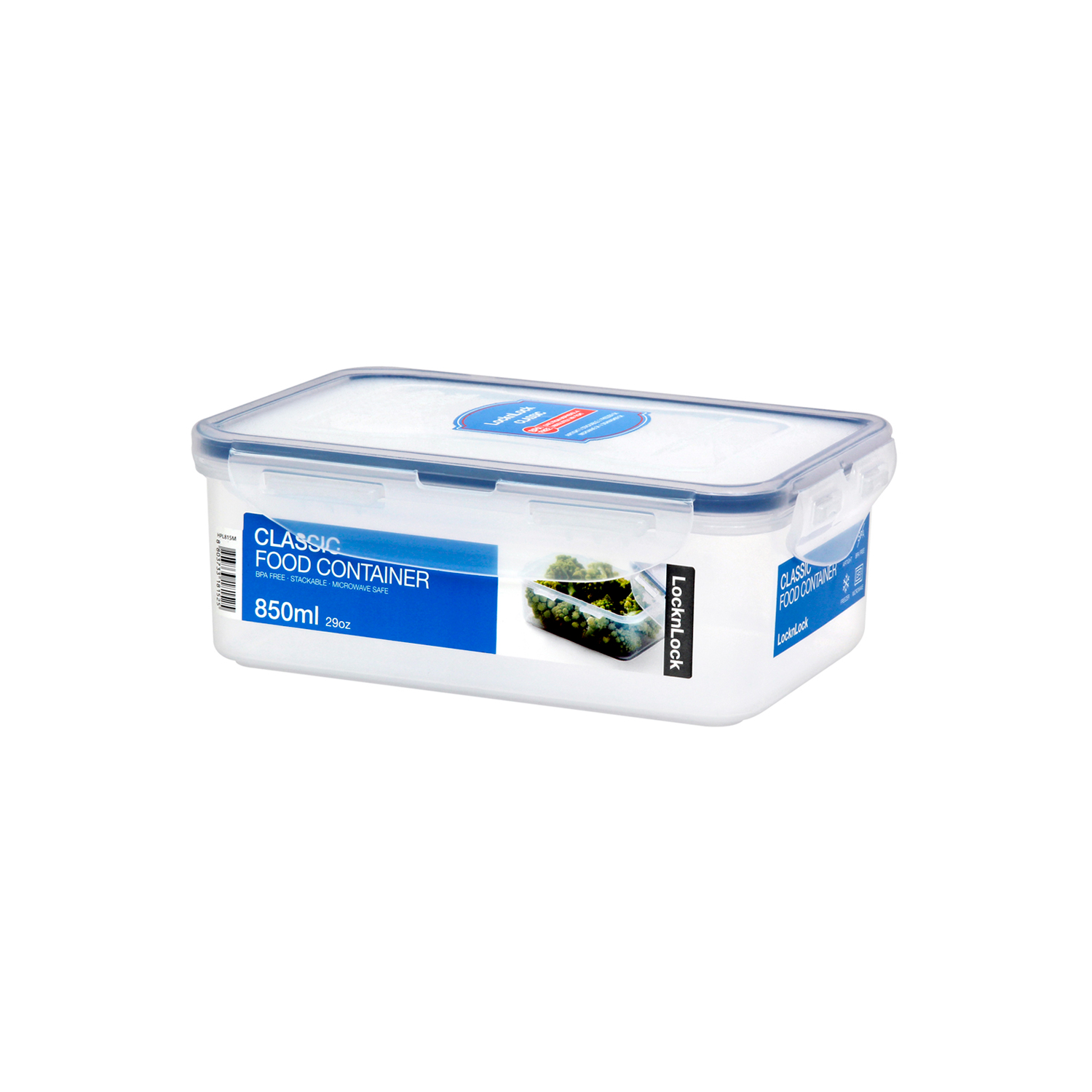 ENVASE HERMÉTICO RECTANGULAR 850 ML LOCKNLOCK CLASSIC PARA ALIMENTOS - 1