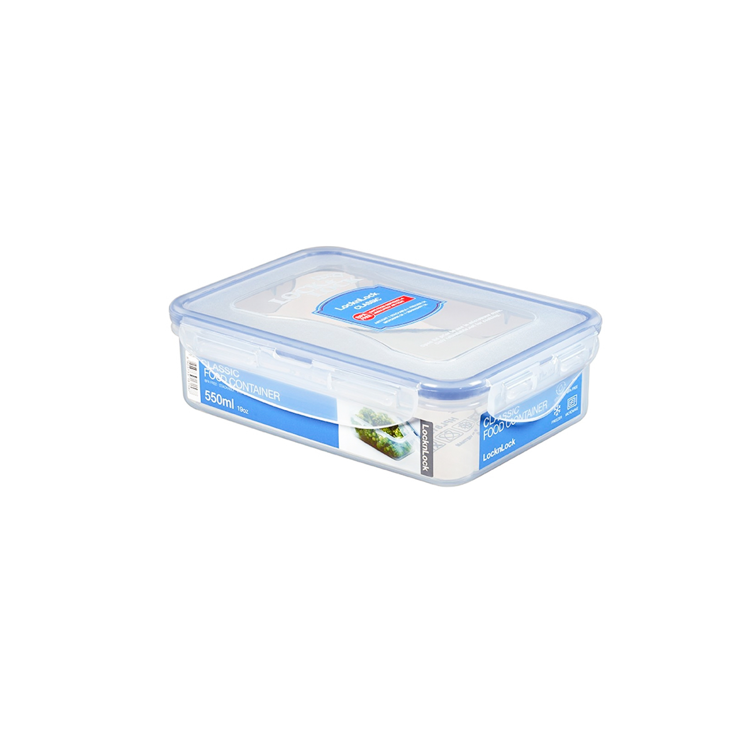 ENVASE HERMÉTICO RECTANGULAR 550 ML LOCKNLOCK - 1