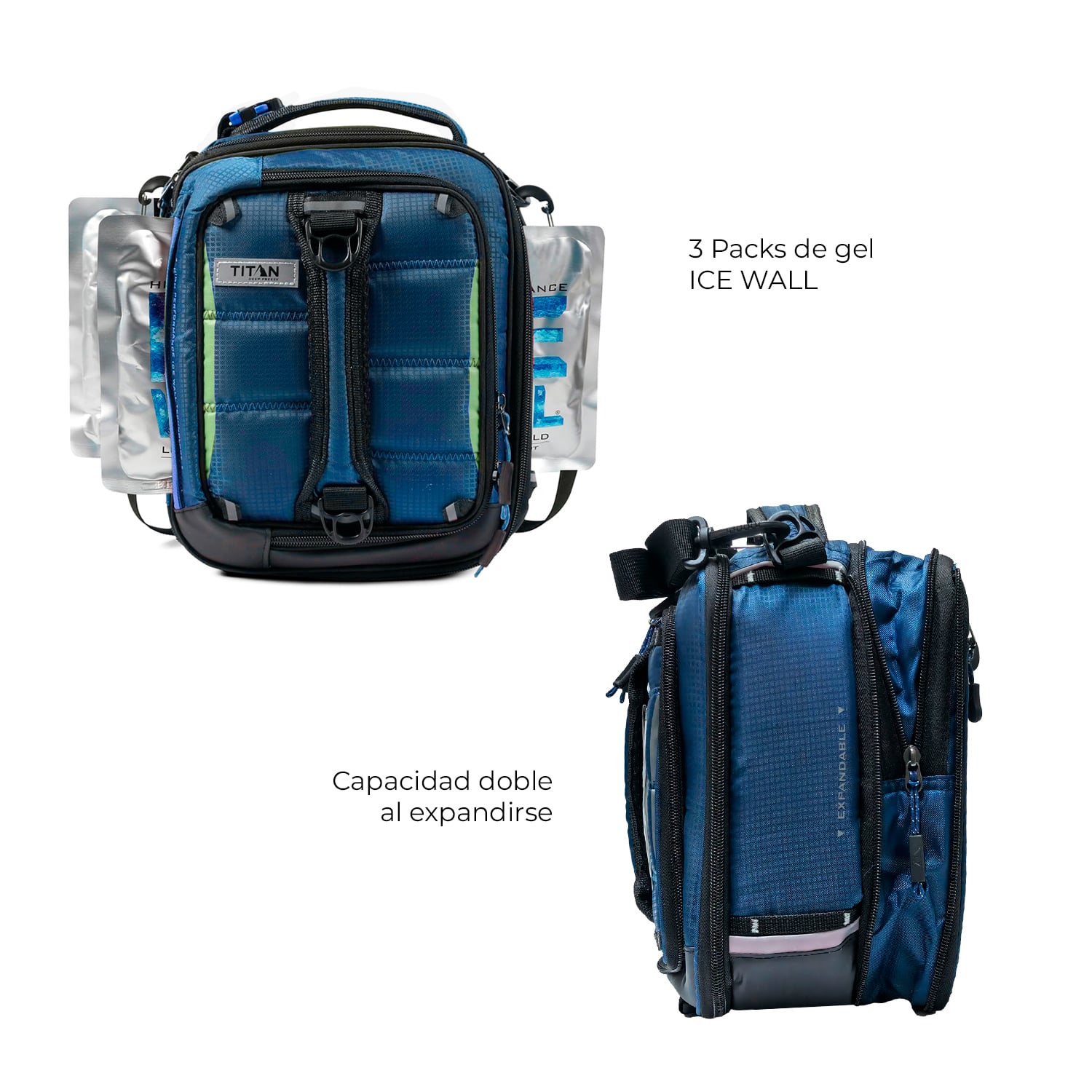 LONCHERA TITAN X DUAL EXPAND CON 3 GEL - 2