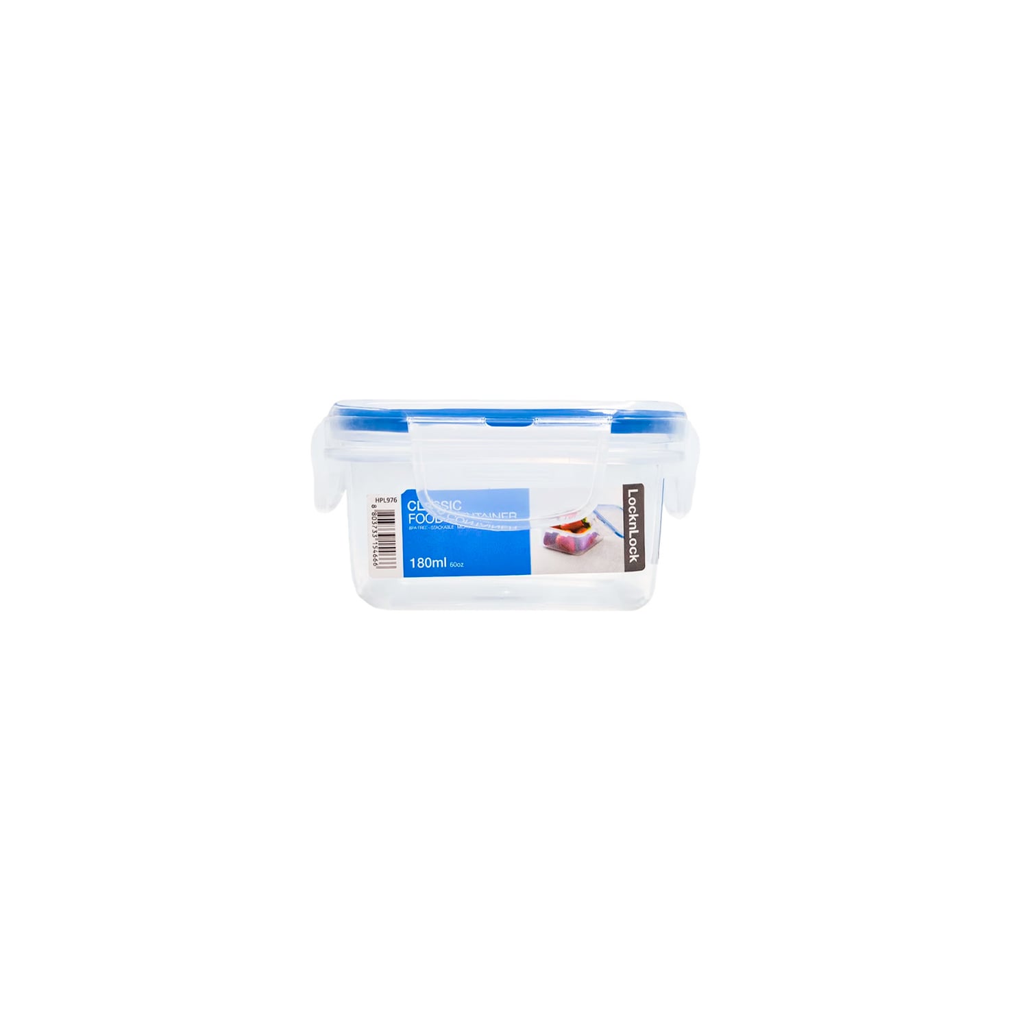 ENVASE HERMÉTICO CUADRADO 180 ML LOCKNLOCK CLASSIC PARA ALIMENTOS - 1