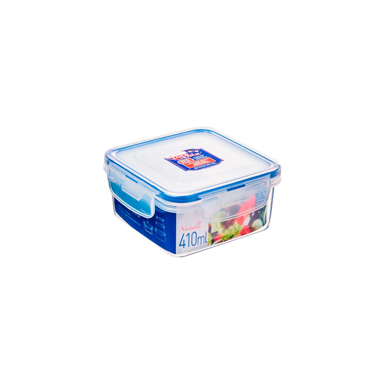 ENVASE HERMÉTICO CUADRADO 410 ML LOCKNLOCK CLASSIC PARA ALIMENTOS - 1