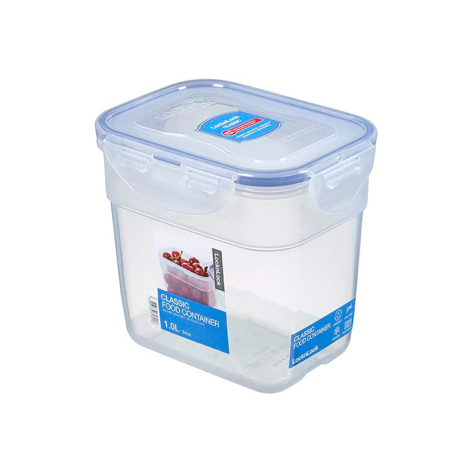 ENVASE HERMÉTICO RECTANGULAR ALTO 1 L LOCKNLOCK CLASSIC PARA ALIMENTOS - 1