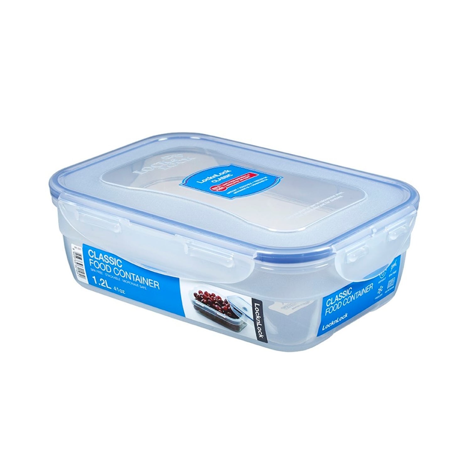 ENVASE HERMÉTICO RECTANGULAR 1.2 L LOCKNLOCK CLASSIC PARA ALIMENTOS - 1