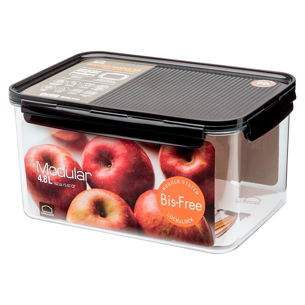 ENVASE HERMÉTICO MODULAR TRITAN RECTANGULAR 4.8 L LOCKNLOCK - 1