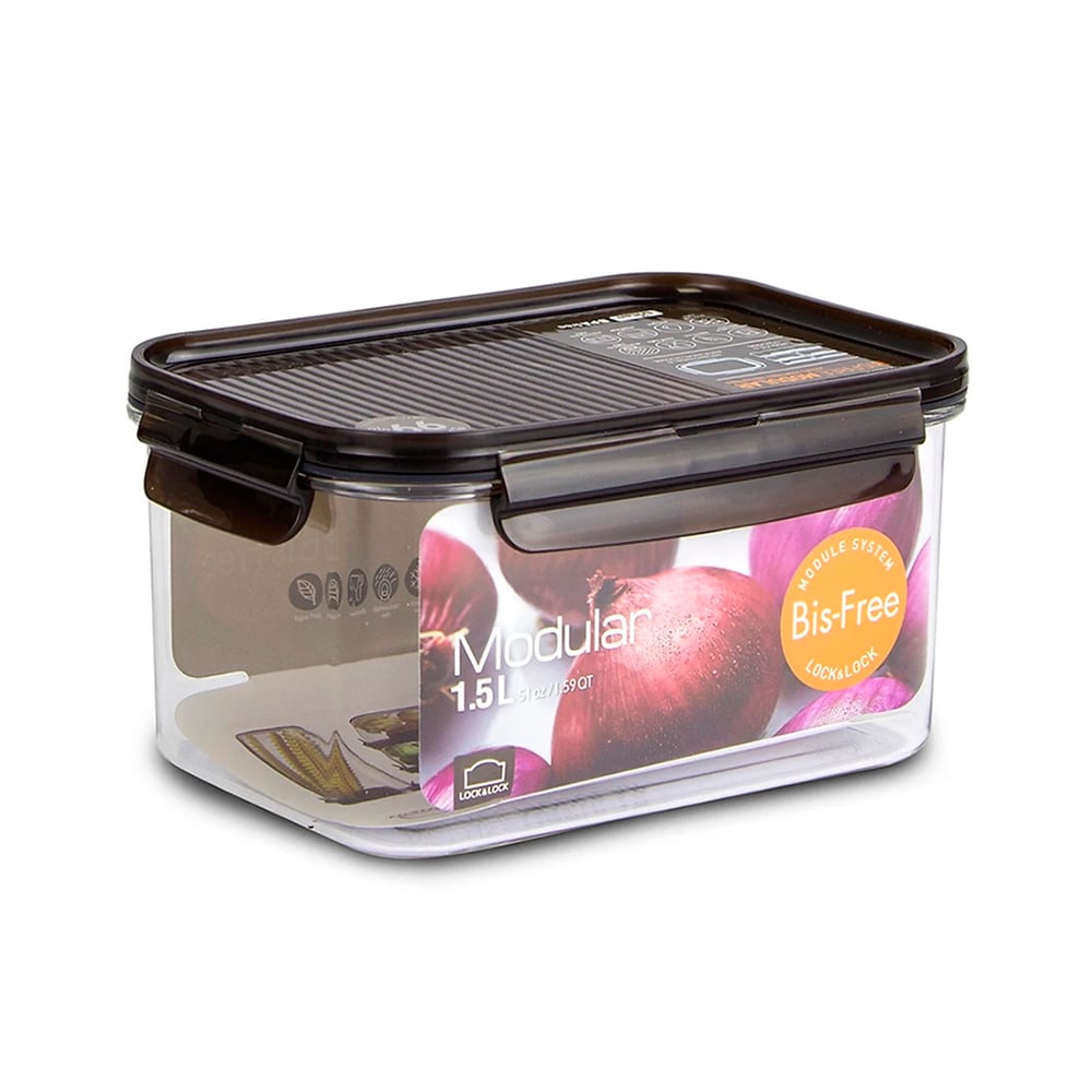ENVASE HERMÉTICO MODULAR TRITAN RECTANGULAR ALTO 1.5 L LOCKNLOCK - 1