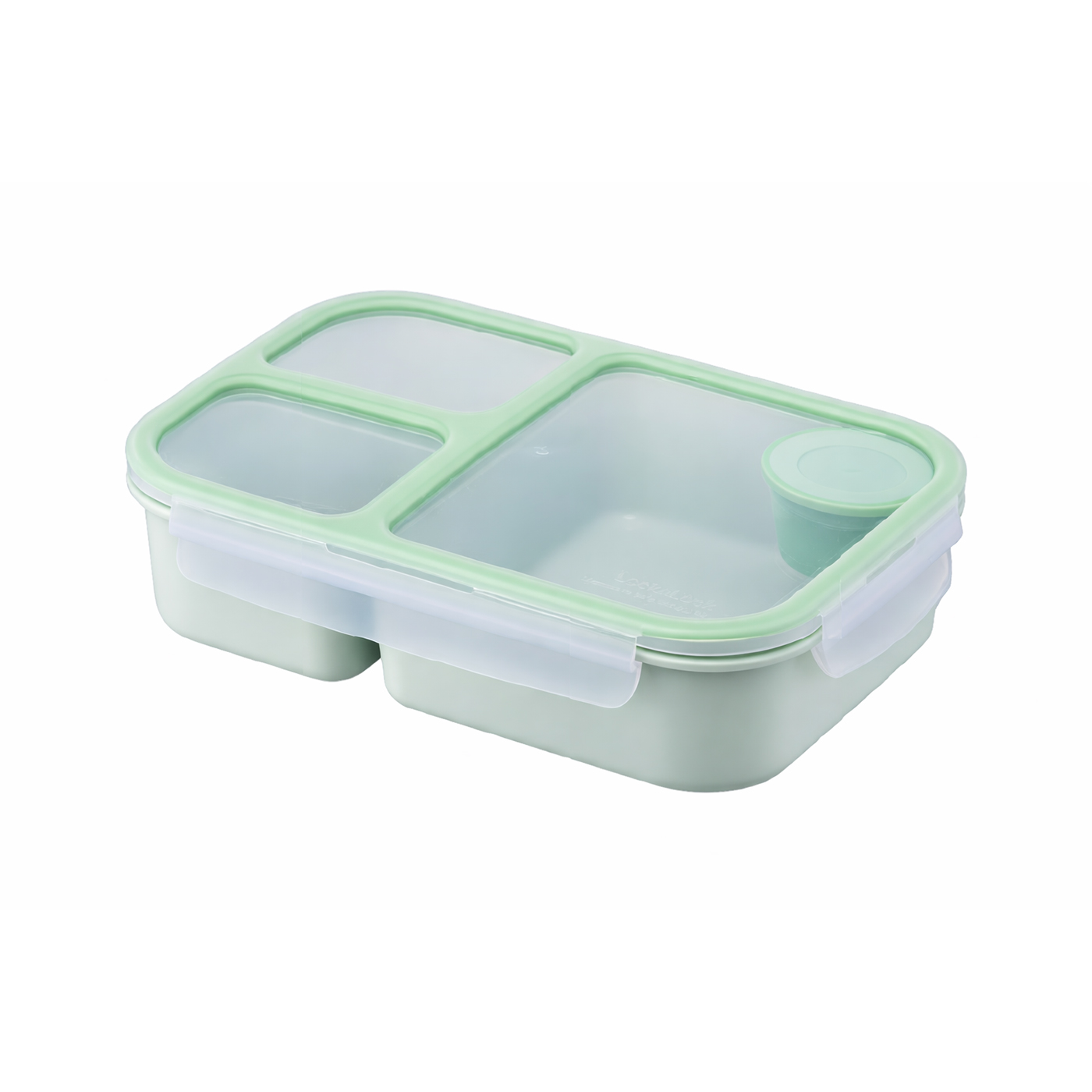 ENVASE HERMÉTICO RECTANGULAR 980 ML 3 DIVISIONES LOCKNLOCK MENTA - 1