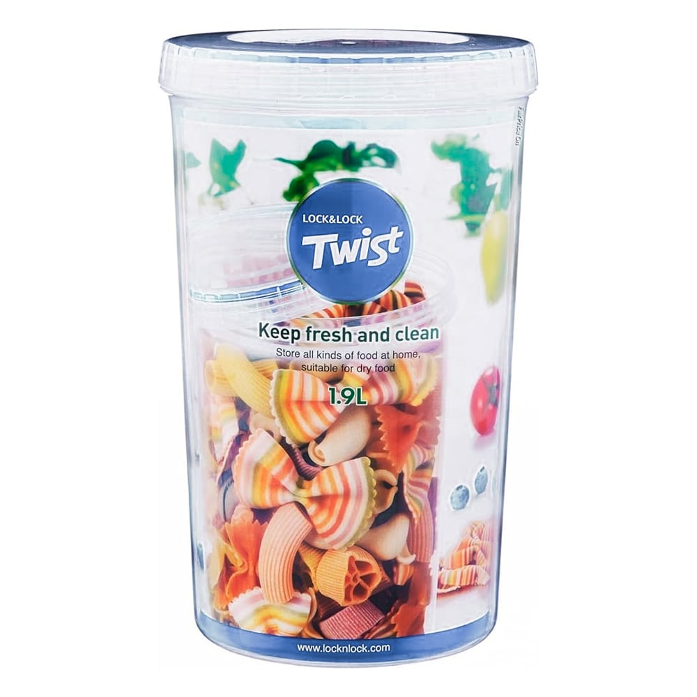 ENVASE REDONDO TWIST 1.9 L LOCKNLOCK CON TAPA ROSCA - 1