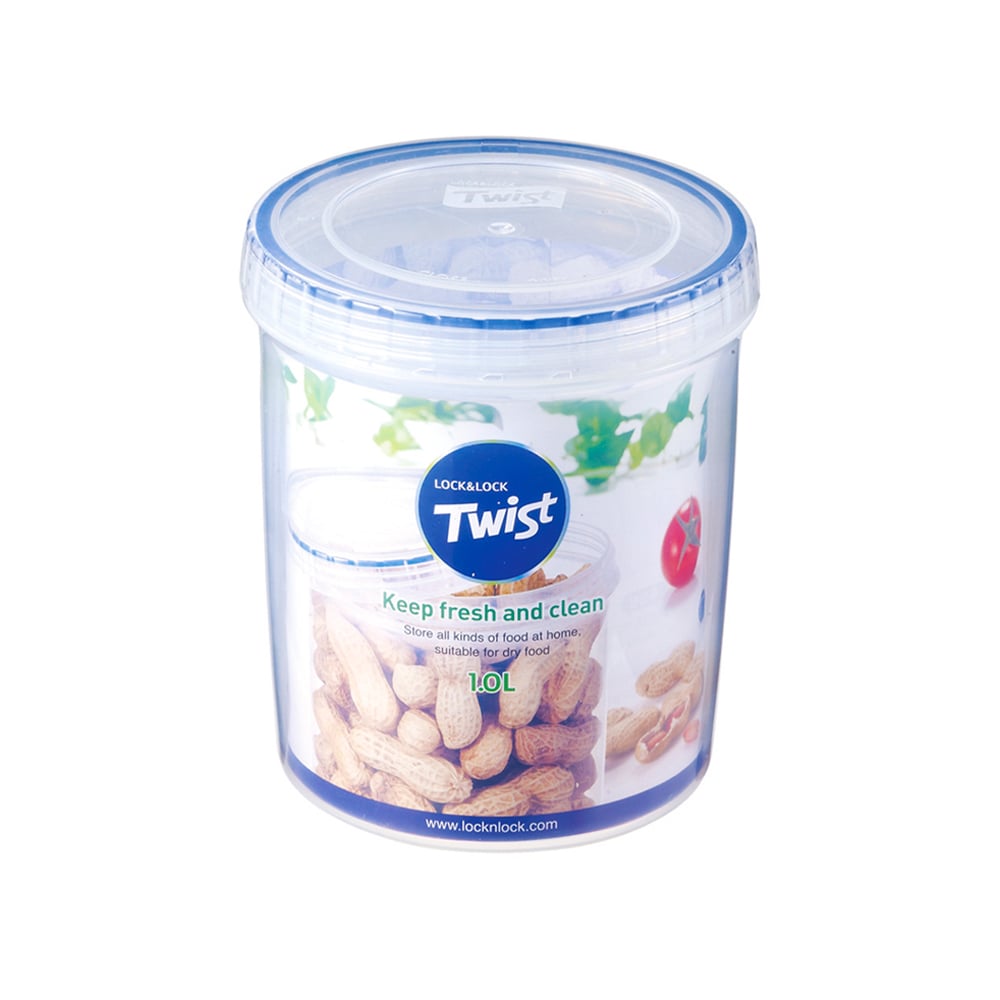 ENVASE REDONDO TWIST 900 ML LOCKNLOCK CON TAPA ROSCA - 1