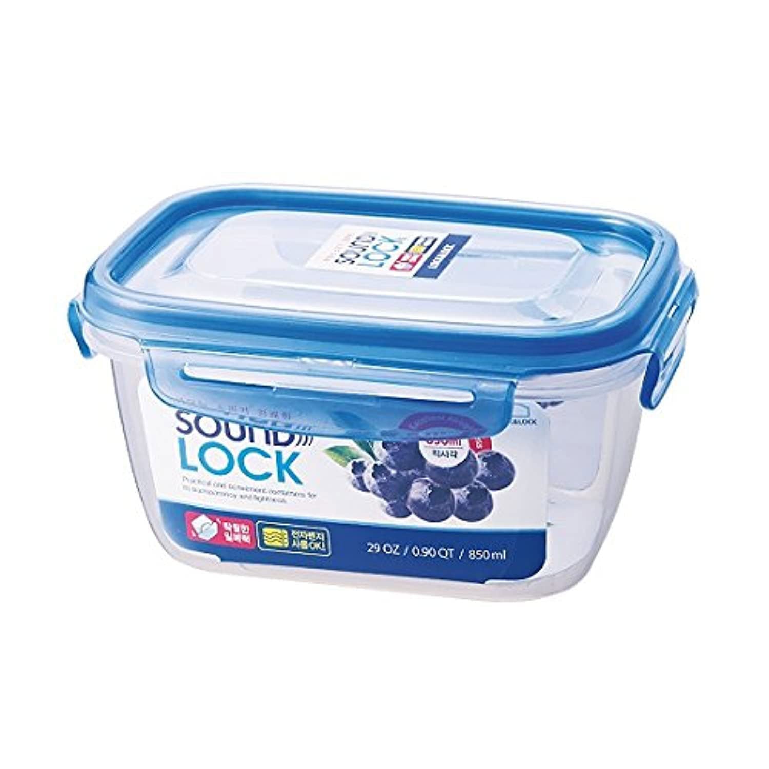 ENVASE HERMÉTICO RECTANGULAR 850 ML LOCKNLOCK SOUNDLOCK PARA ALIMENTOS - 1