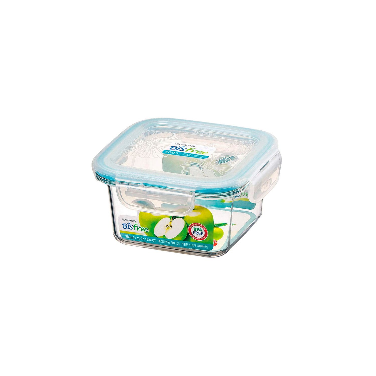 ENVASE HERMÉTICO CUADRADO 380 ML LOCKNLOCK TABLETOP TRITAN PARA ALIMENTOS - 1