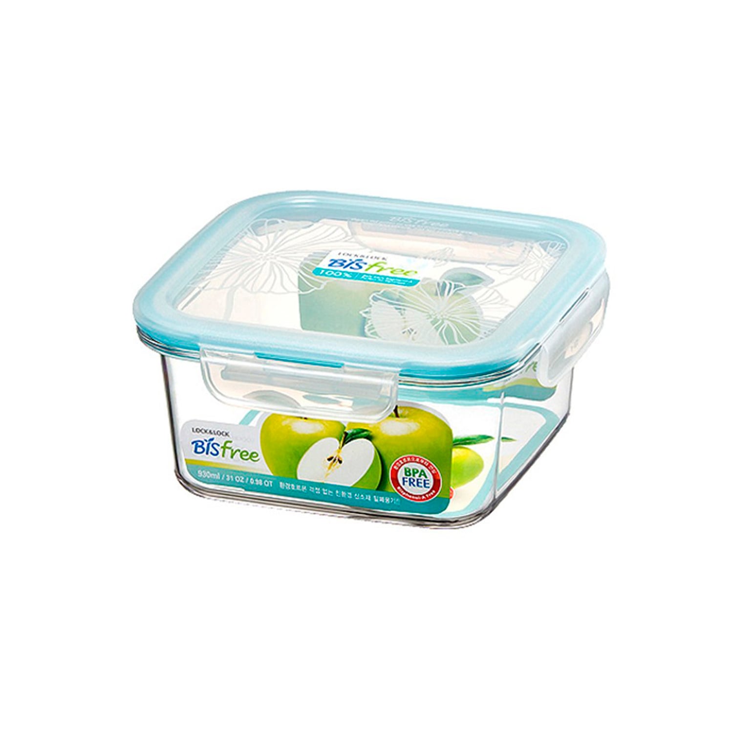 ENVASE HERMÉTICO CUADRADO 930 ML LOCKNLOCK TABLETOP TRITAN PARA ALIMENTOS - 1