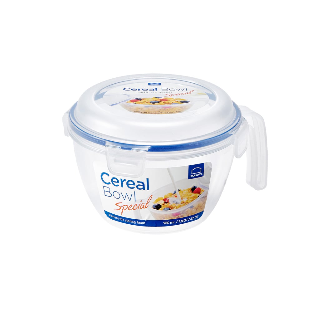 BOWL PARA CEREAL 950 ML CON TAPA HERMÉTICA LOCKNLOCK - 1