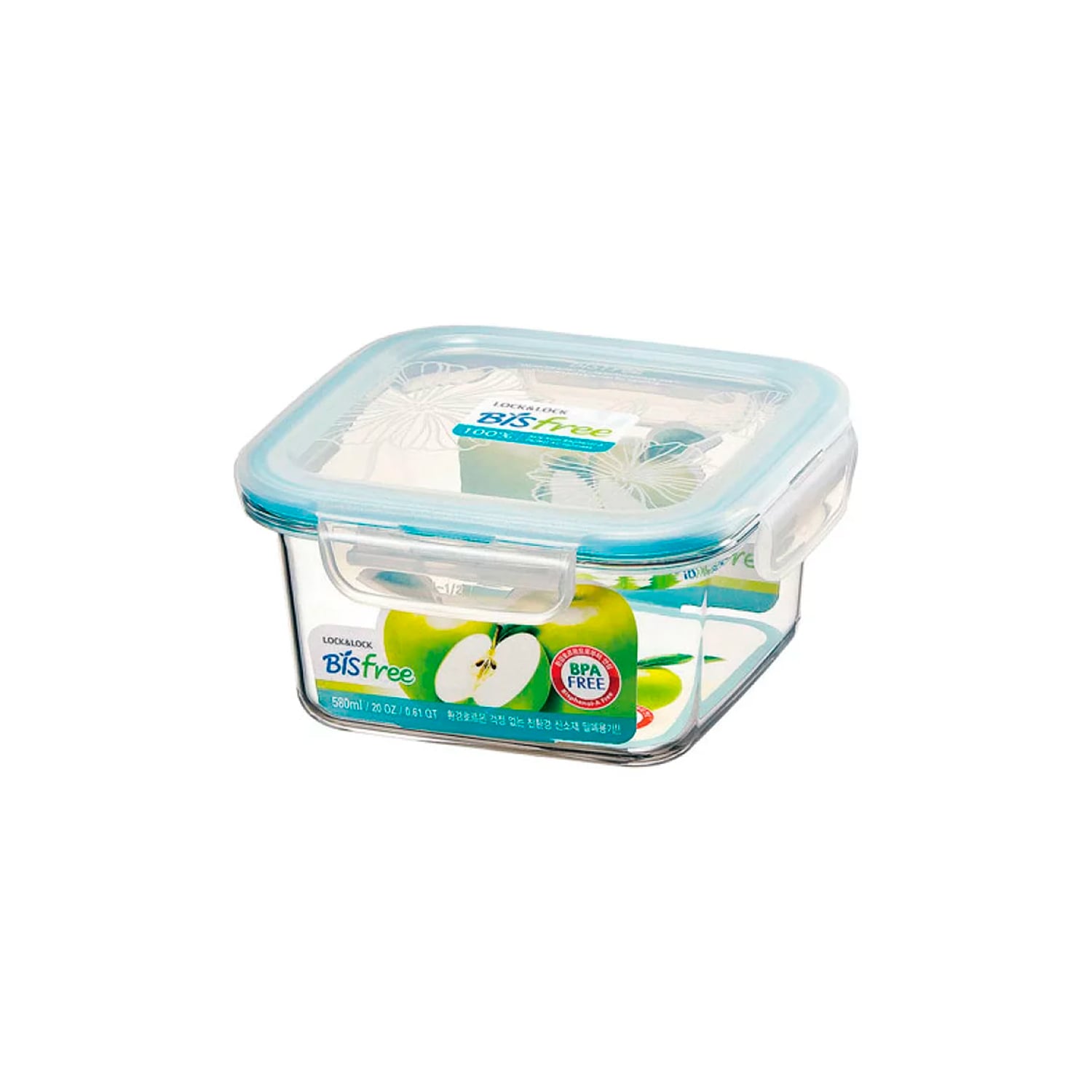 ENVASE HERMÉTICO TABLETOP CUADRADO 580 ML LOCKNLOCK - 1