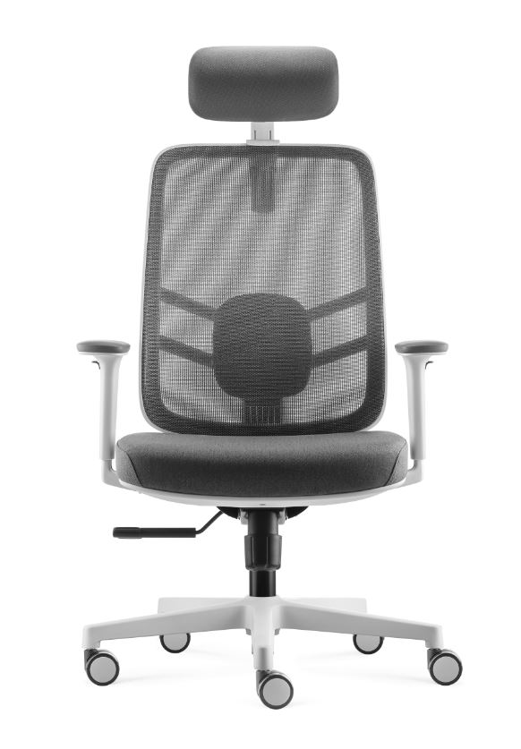 SILLA DE OFICINA EJECUTIVA ERGONÓMICA LINK COLOR GRIS - 1