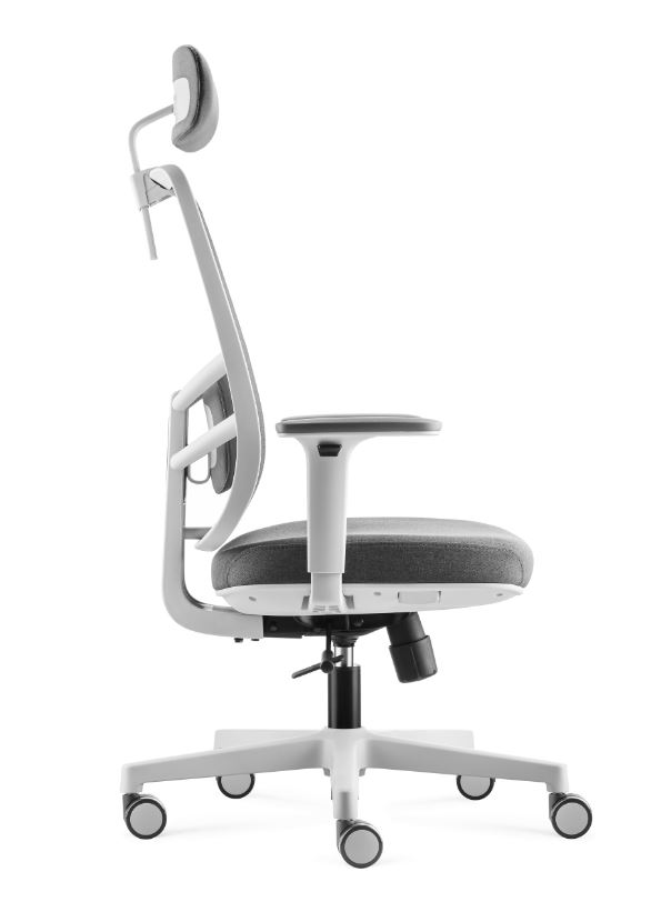 SILLA DE OFICINA EJECUTIVA ERGONÓMICA LINK COLOR GRIS - 2