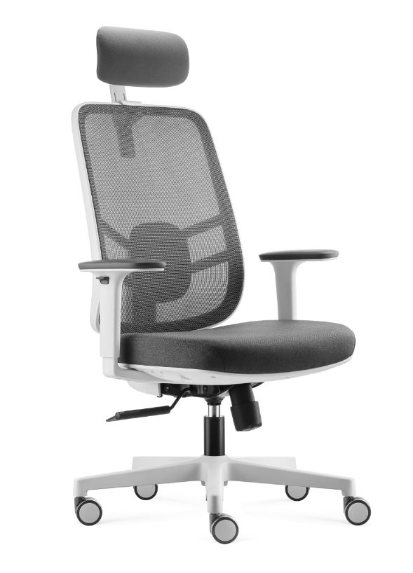 SILLA DE OFICINA EJECUTIVA ERGONÓMICA LINK COLOR GRIS - 5