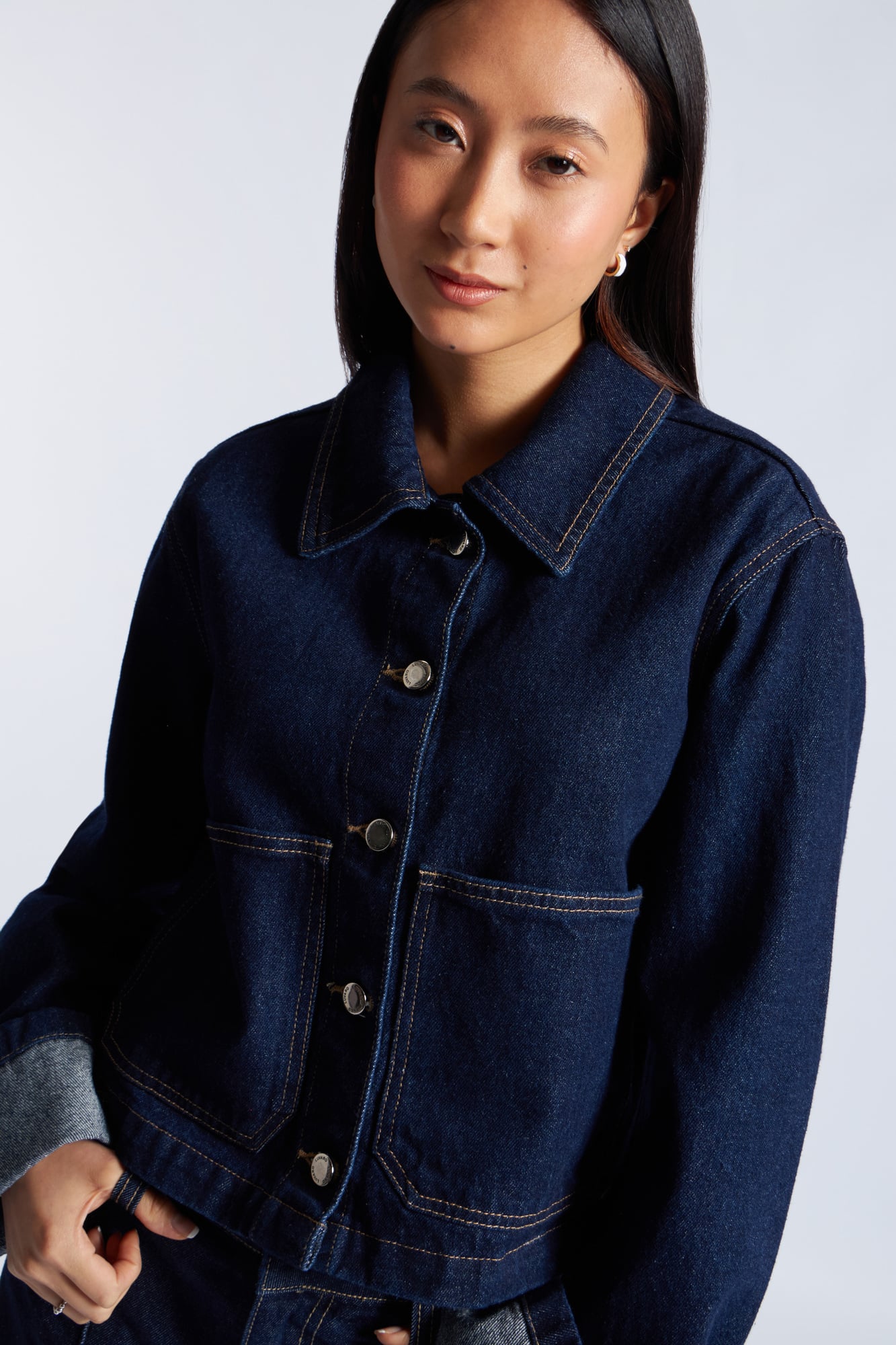 CASACA DENIM MANGA DOBLADA - 2
