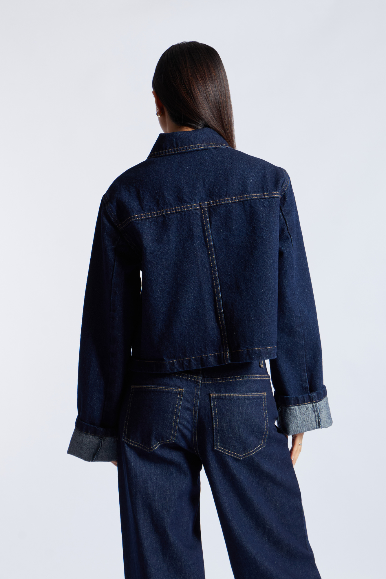 CASACA DENIM MANGA DOBLADA - 4