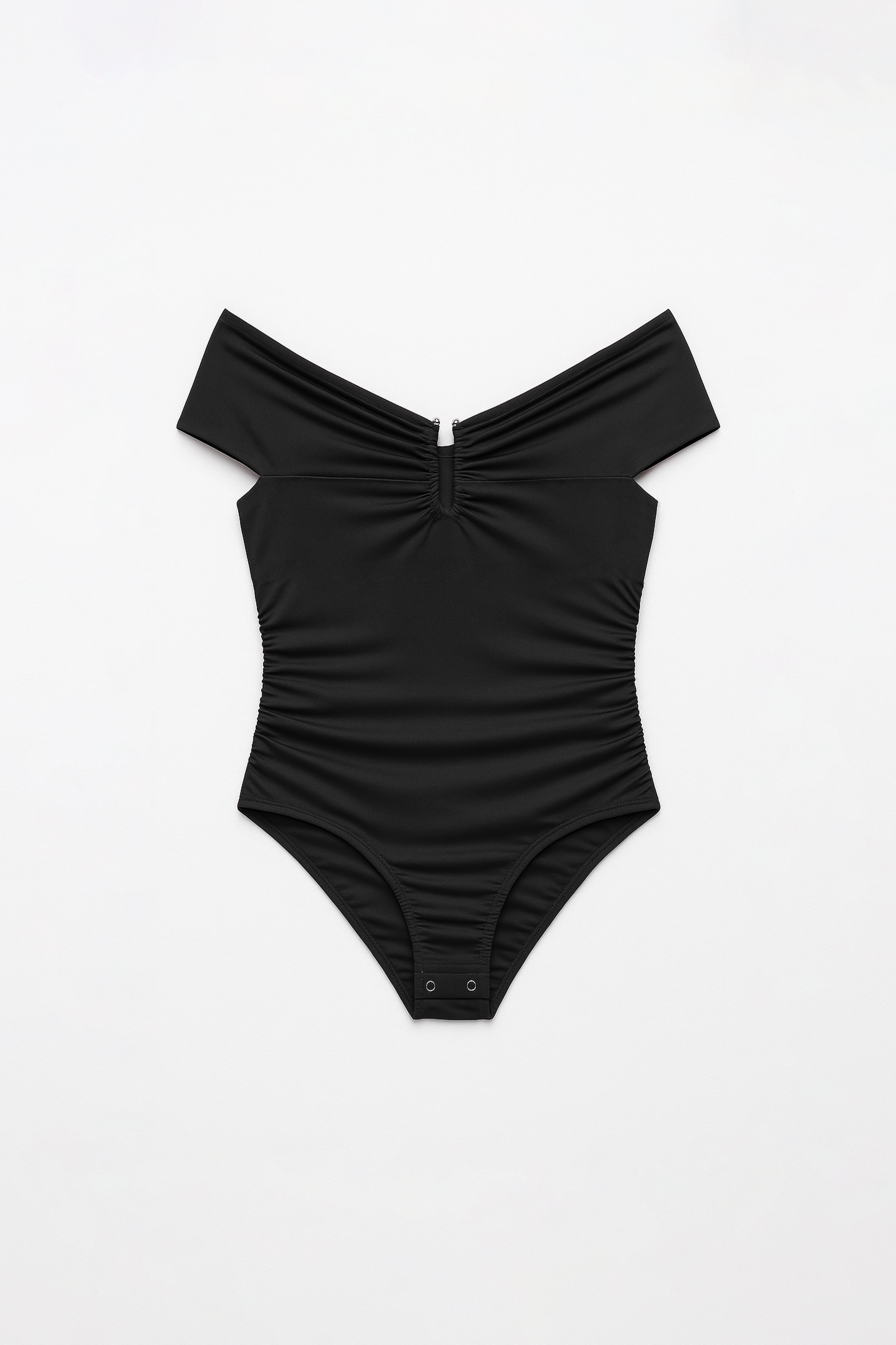 BODY OFF SHOULDER DRAPEADO CON ADORNO - 3