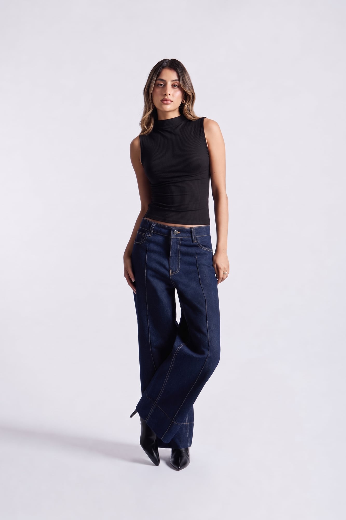 PANTALÓN DENIM WIDE LEG - 1