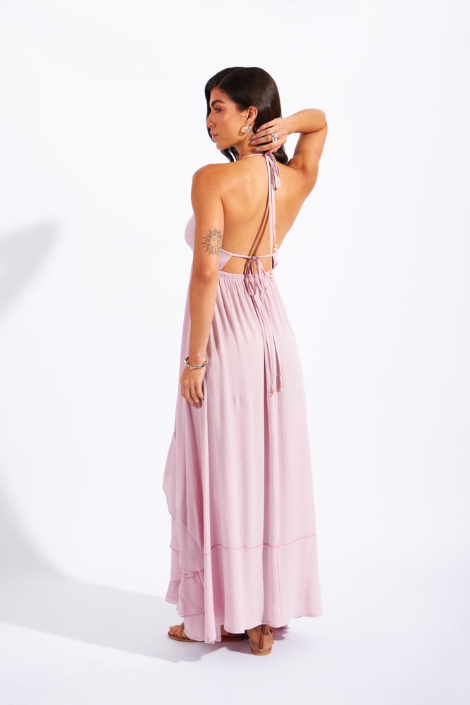 VESTIDO MIDI VOLANTES - 4