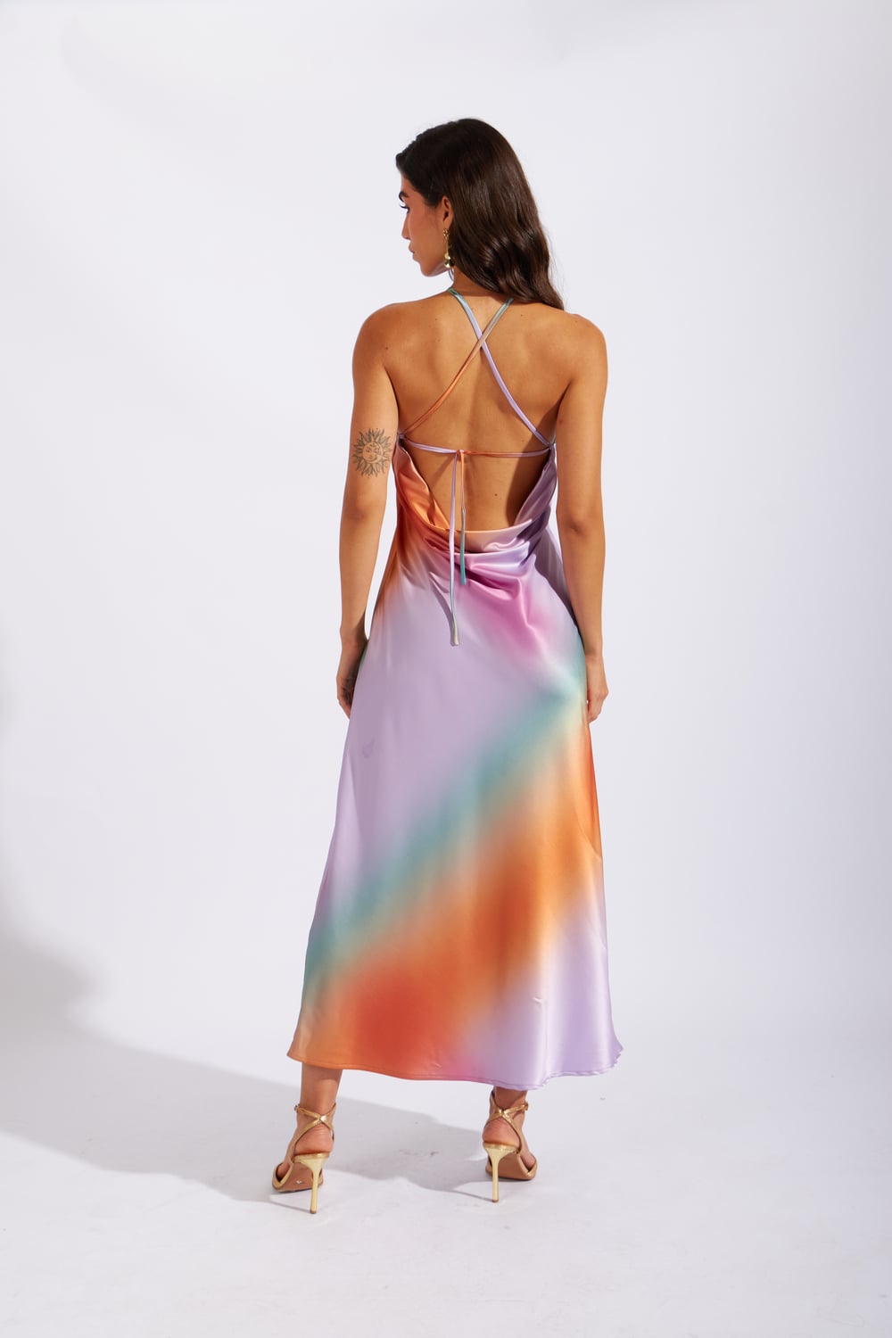 VESTIDO SATINADO ARCOIRIS - 3