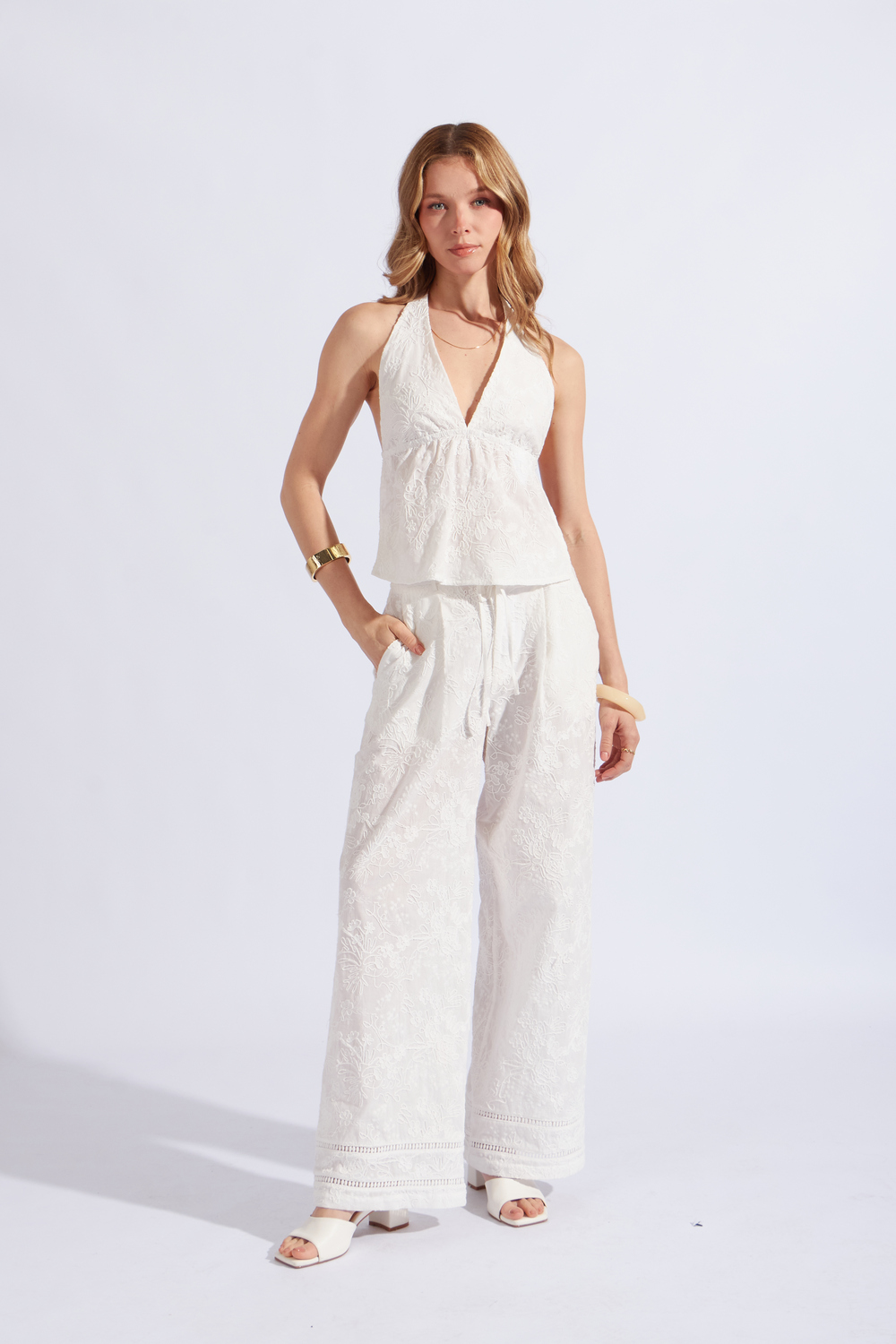 PANTALÓN PLIEGUES BRODERIE - 2