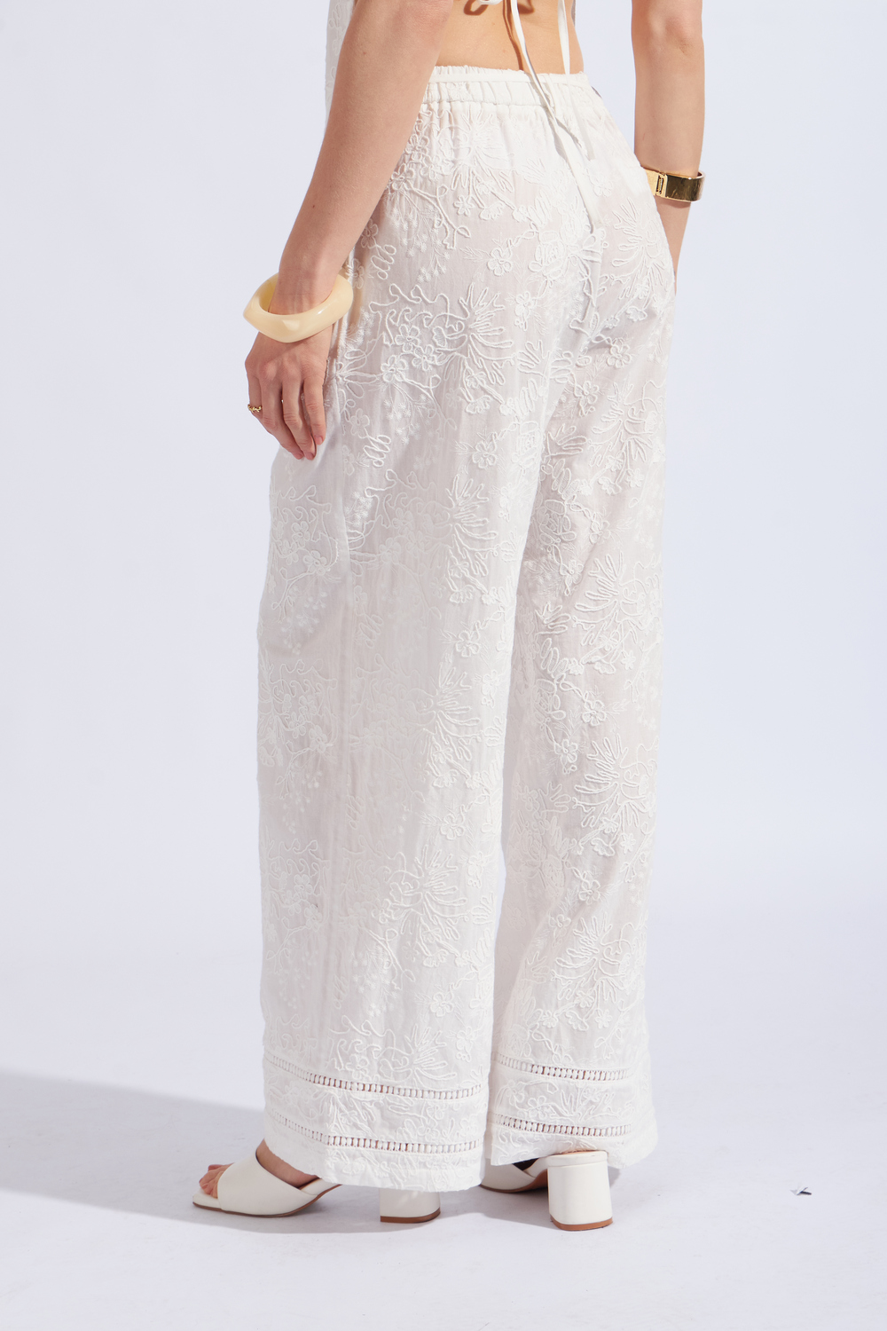 PANTALÓN PLIEGUES BRODERIE - 3