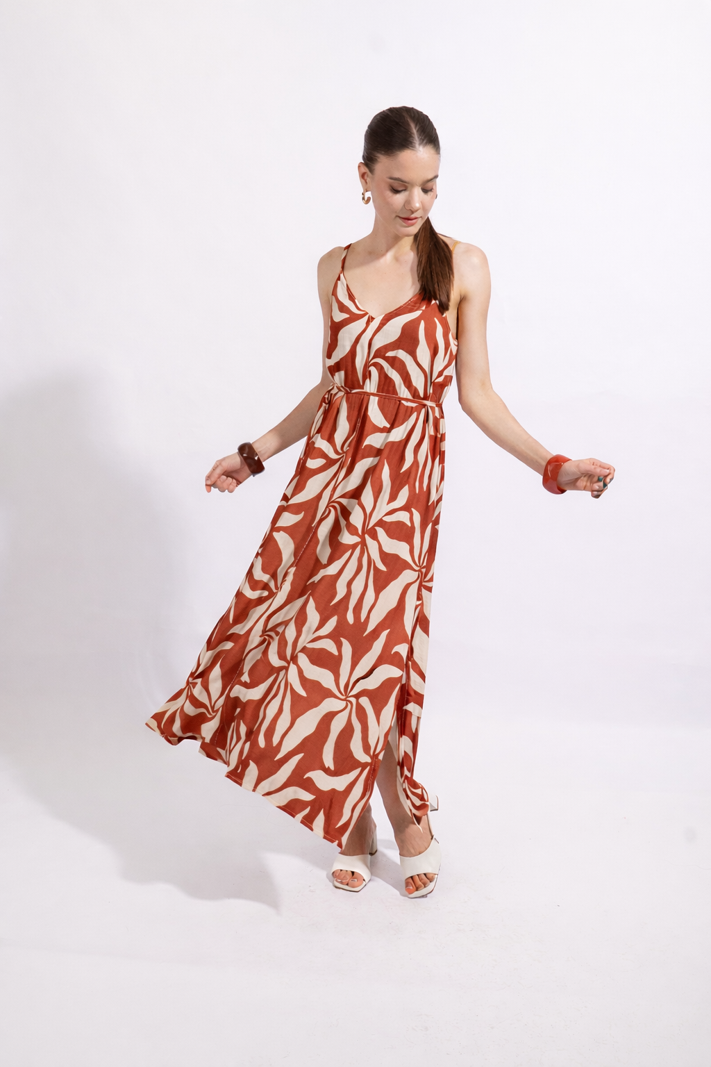 VESTIDOS TIRAS ESTAMPADOS - 1