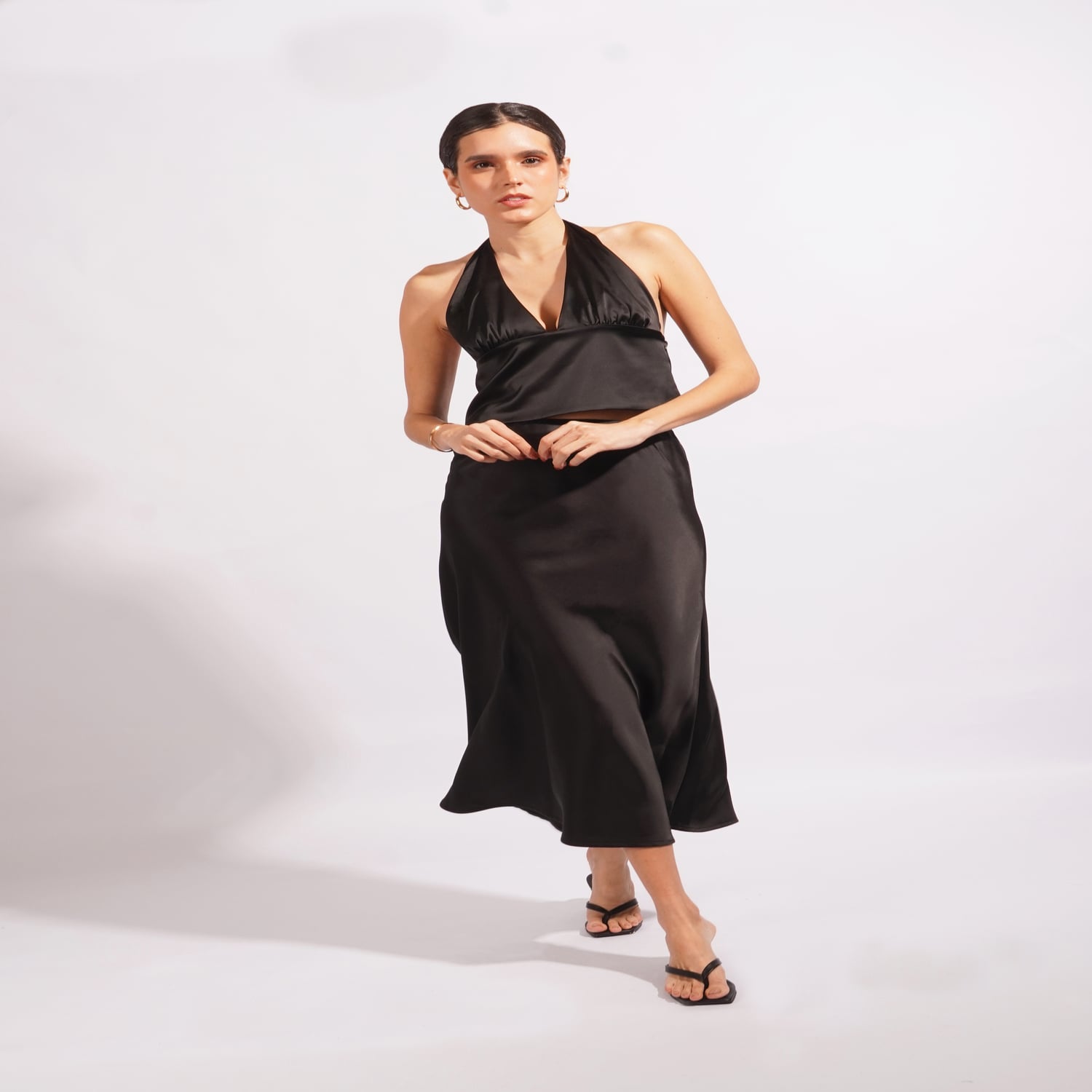 TOP HALTER SATINADO - 1