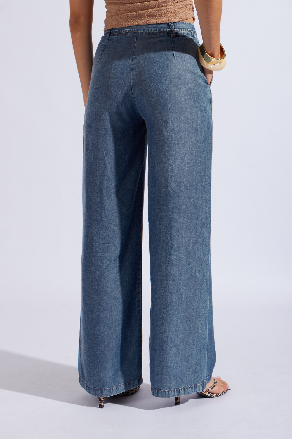 PANTALÓN DENIM FLUIDO - 4
