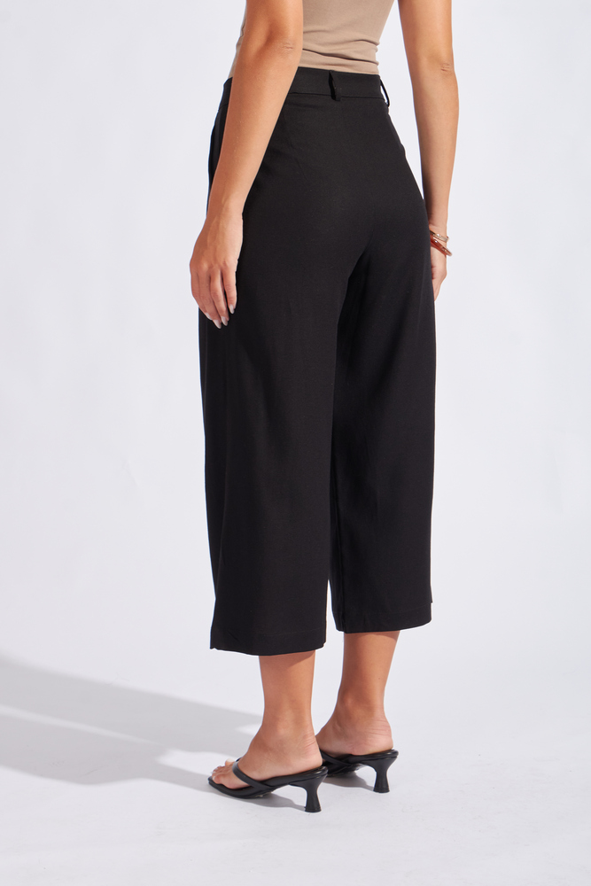PANTALÓN CULOTTE CON PLIEGUES - 3