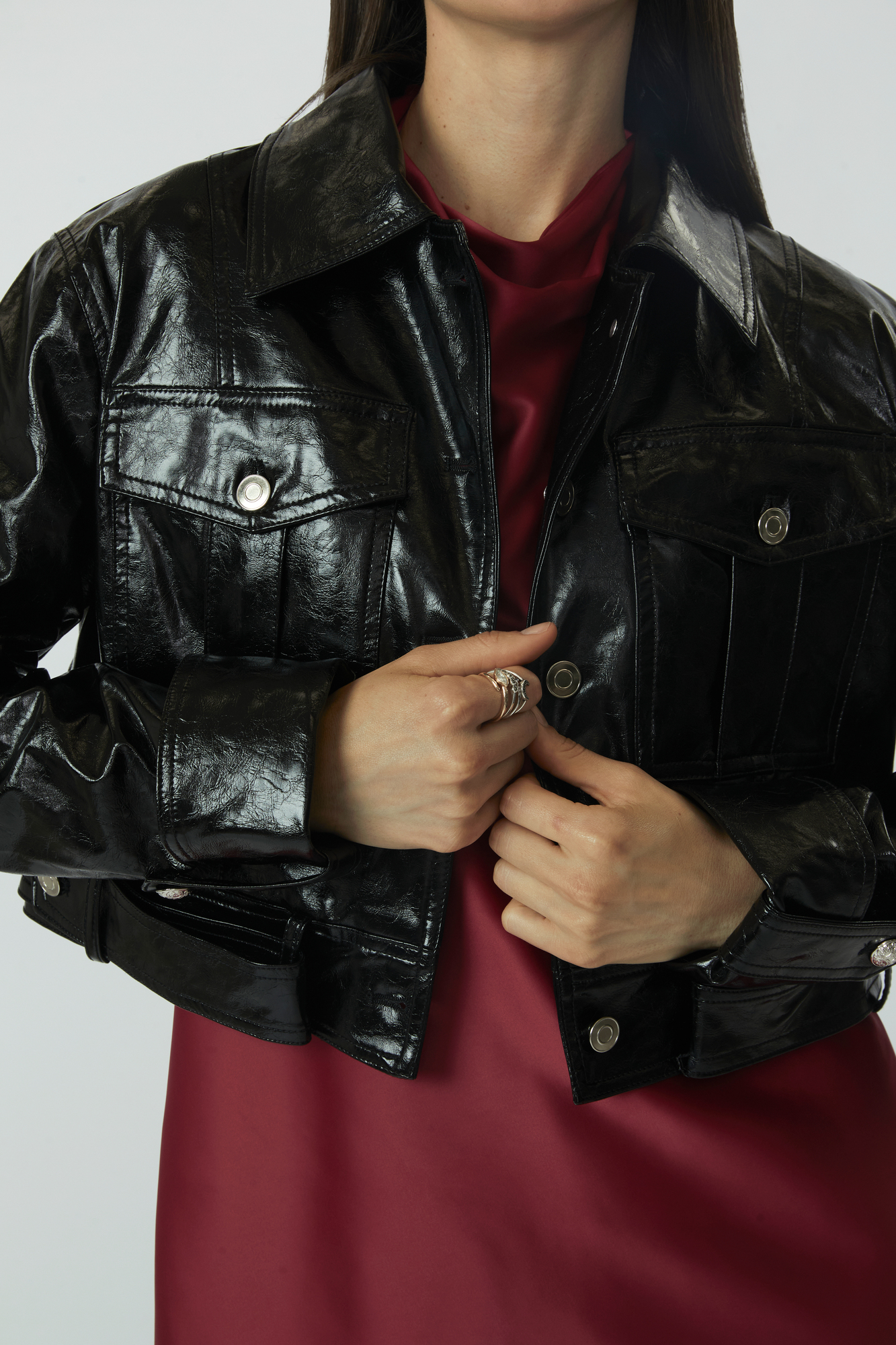 CASACA LEATHER CROP - 2