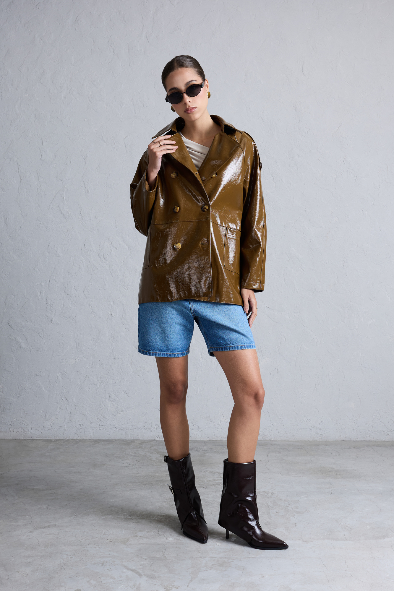 TRENCH MIDI LEATHER - 3