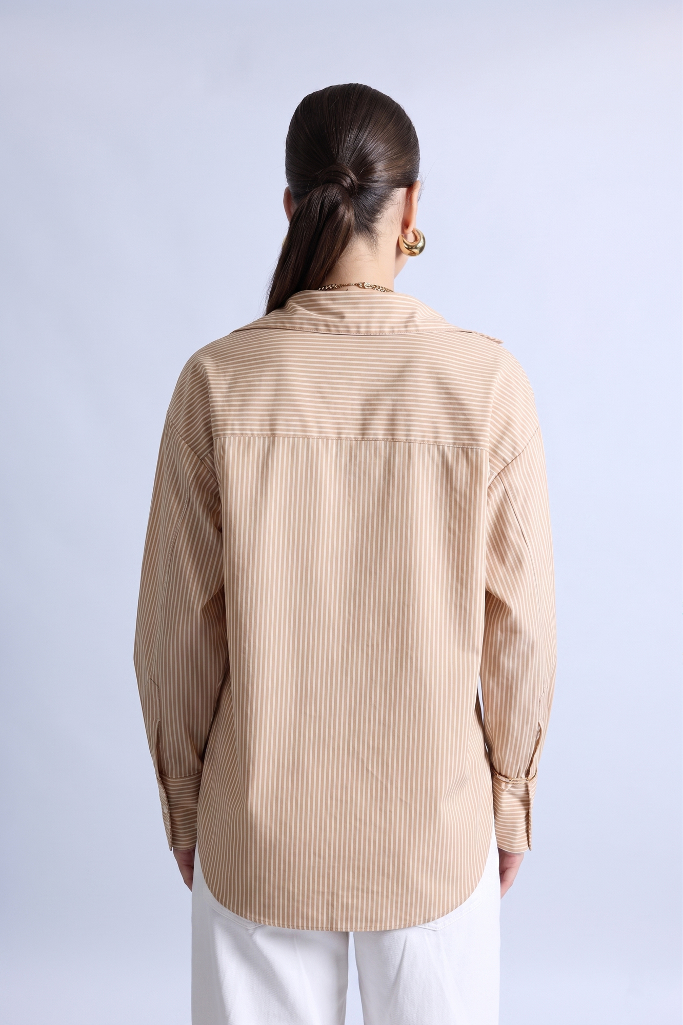 BLUSA OVERSIZE A RAYAS - 4