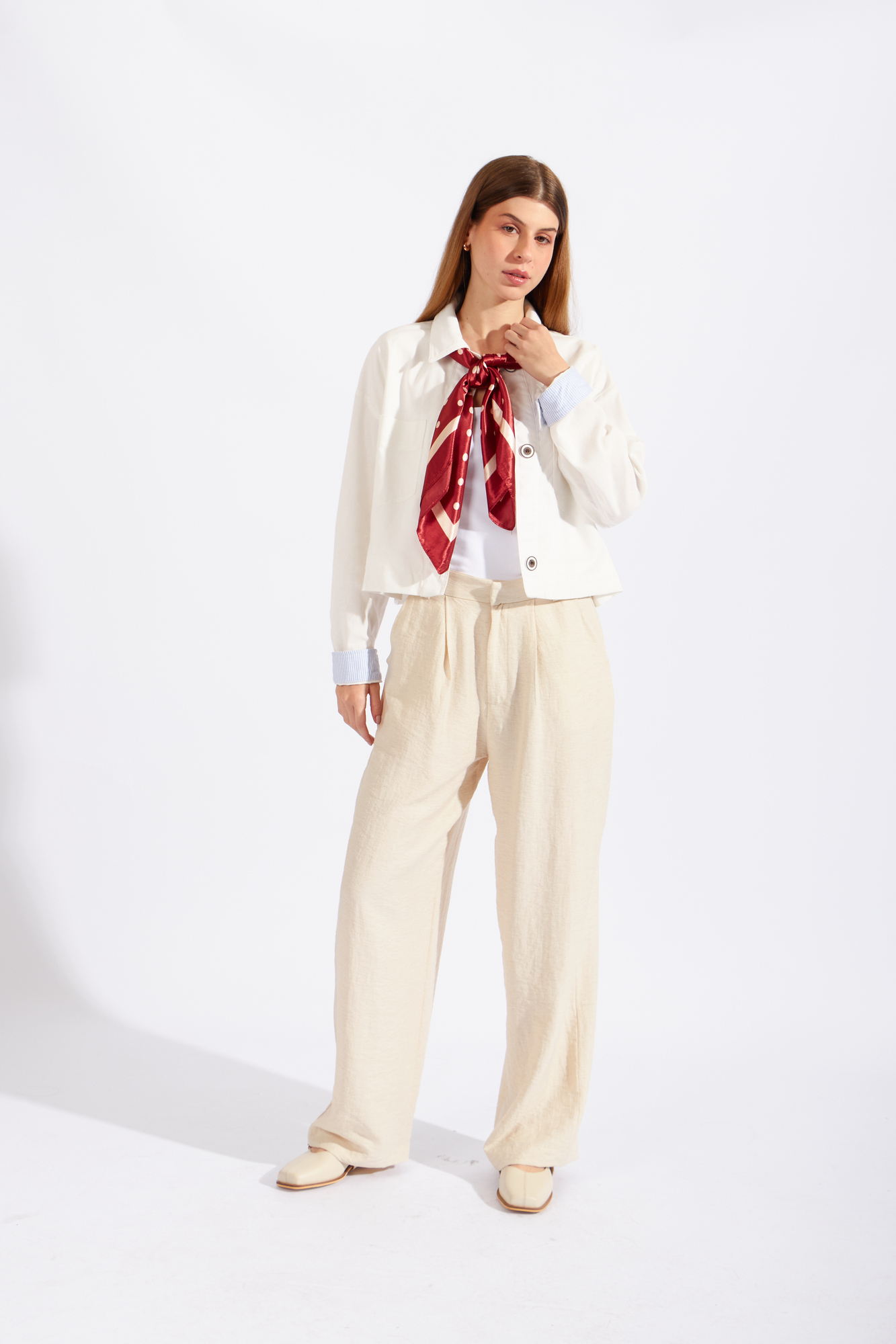 CHAQUETA CROPPED LINO - 2