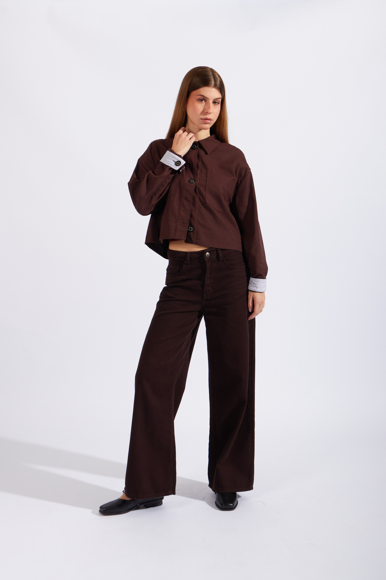 CHAQUETA CROPPED LINO - 4
