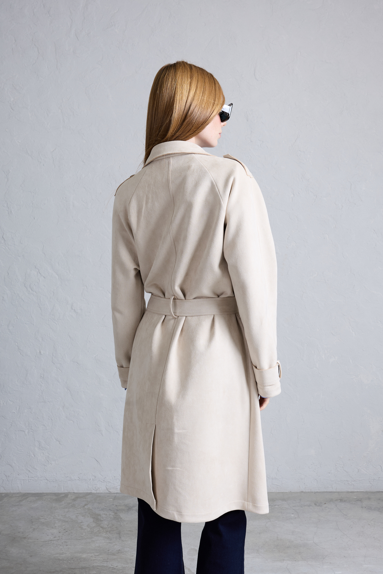 GABARDINA CRUZADA CON CINTURÓN - 4