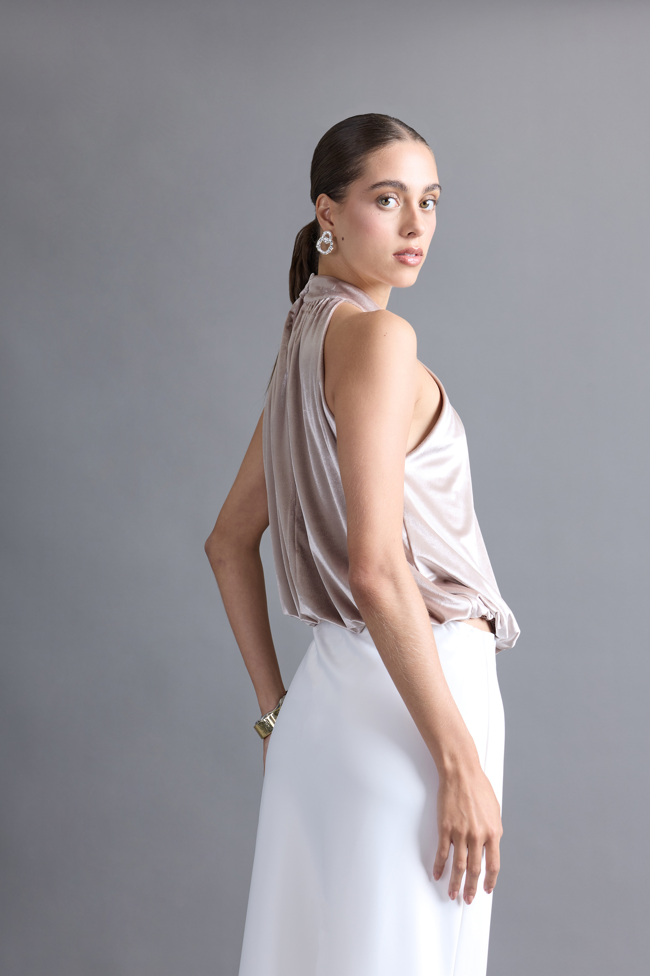 BLUSA HALTER GLOBO - 3