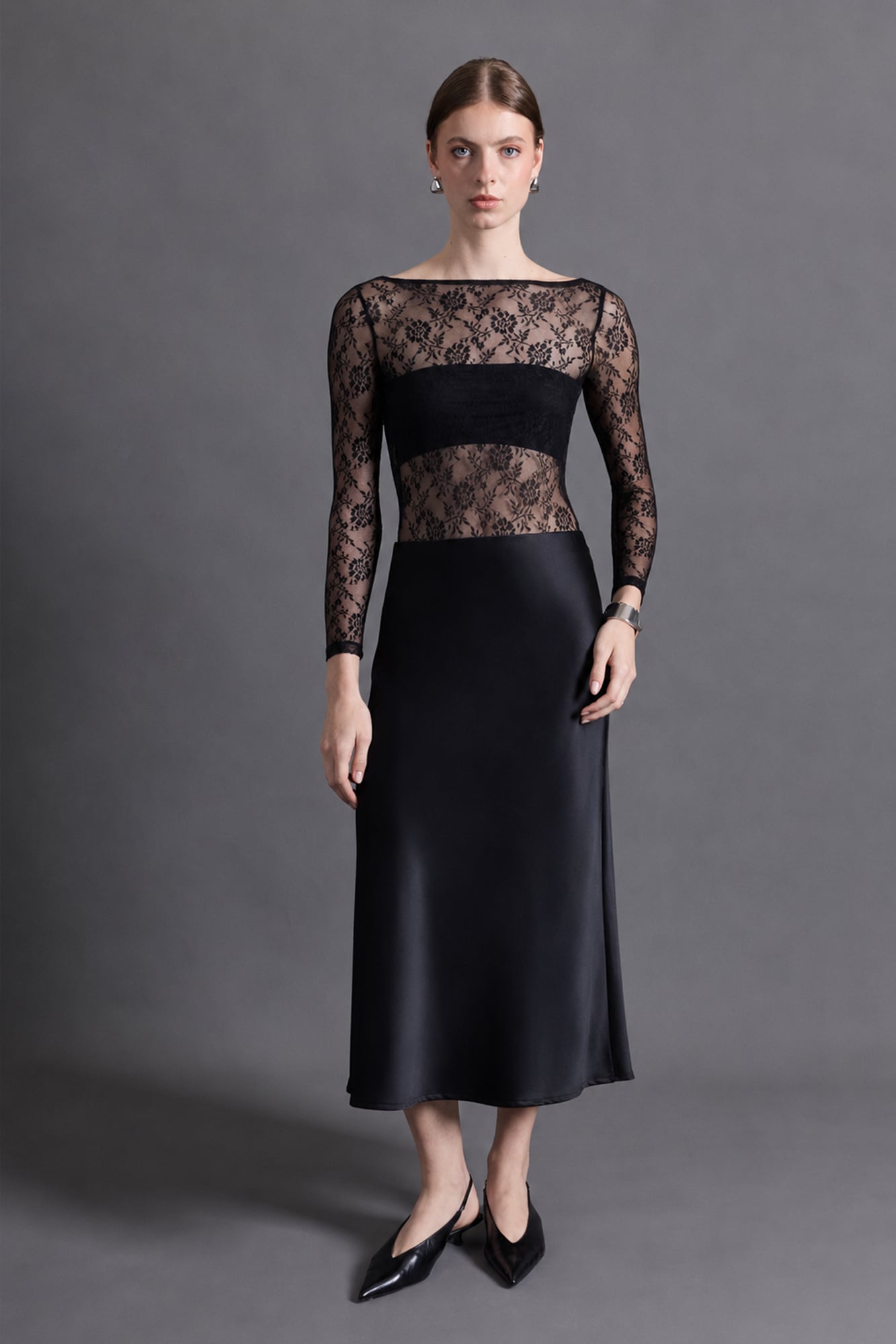 FALDA MIDI SATINADA - 5