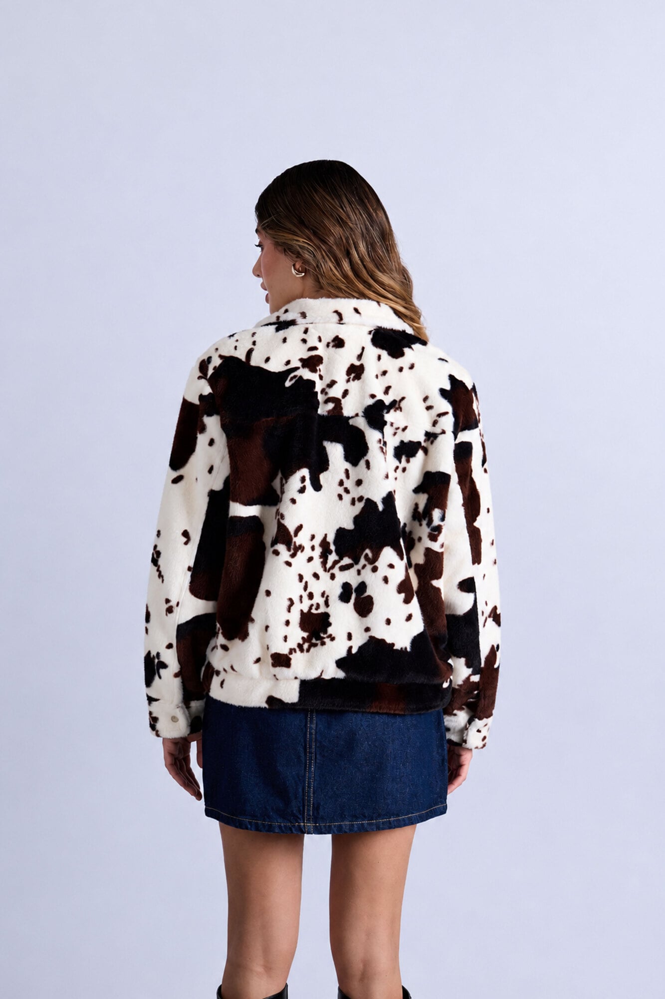 CAZADORA EFECTO PELUCHE COW - 4