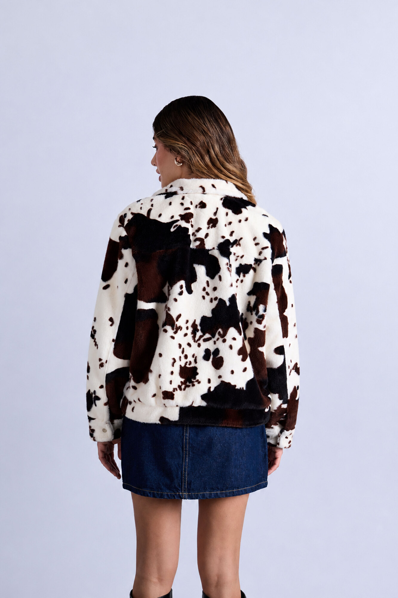 CAZADORA EFECTO PELUCHE COW - 4