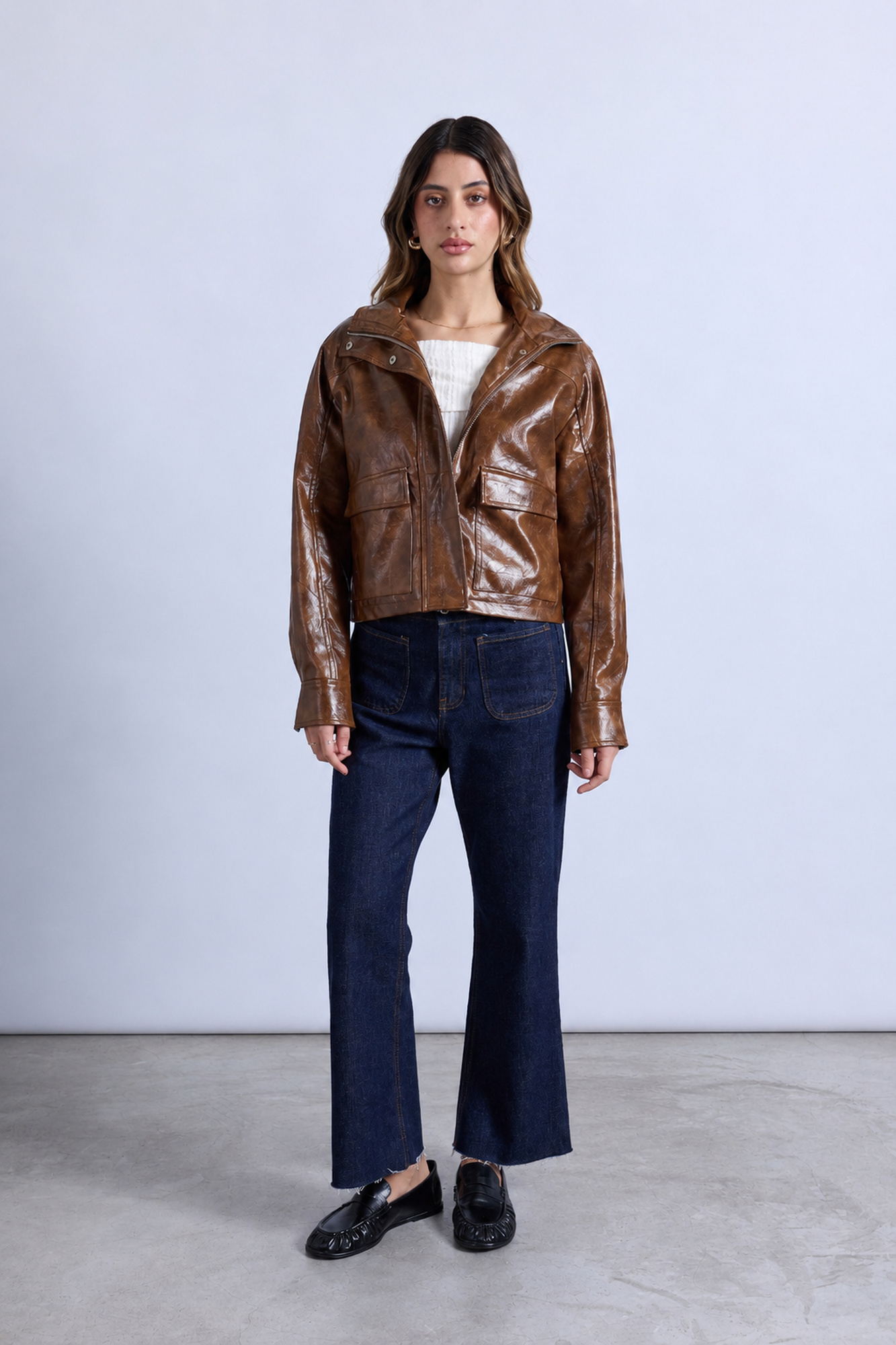 FAUX LEATHER JACKET - 2