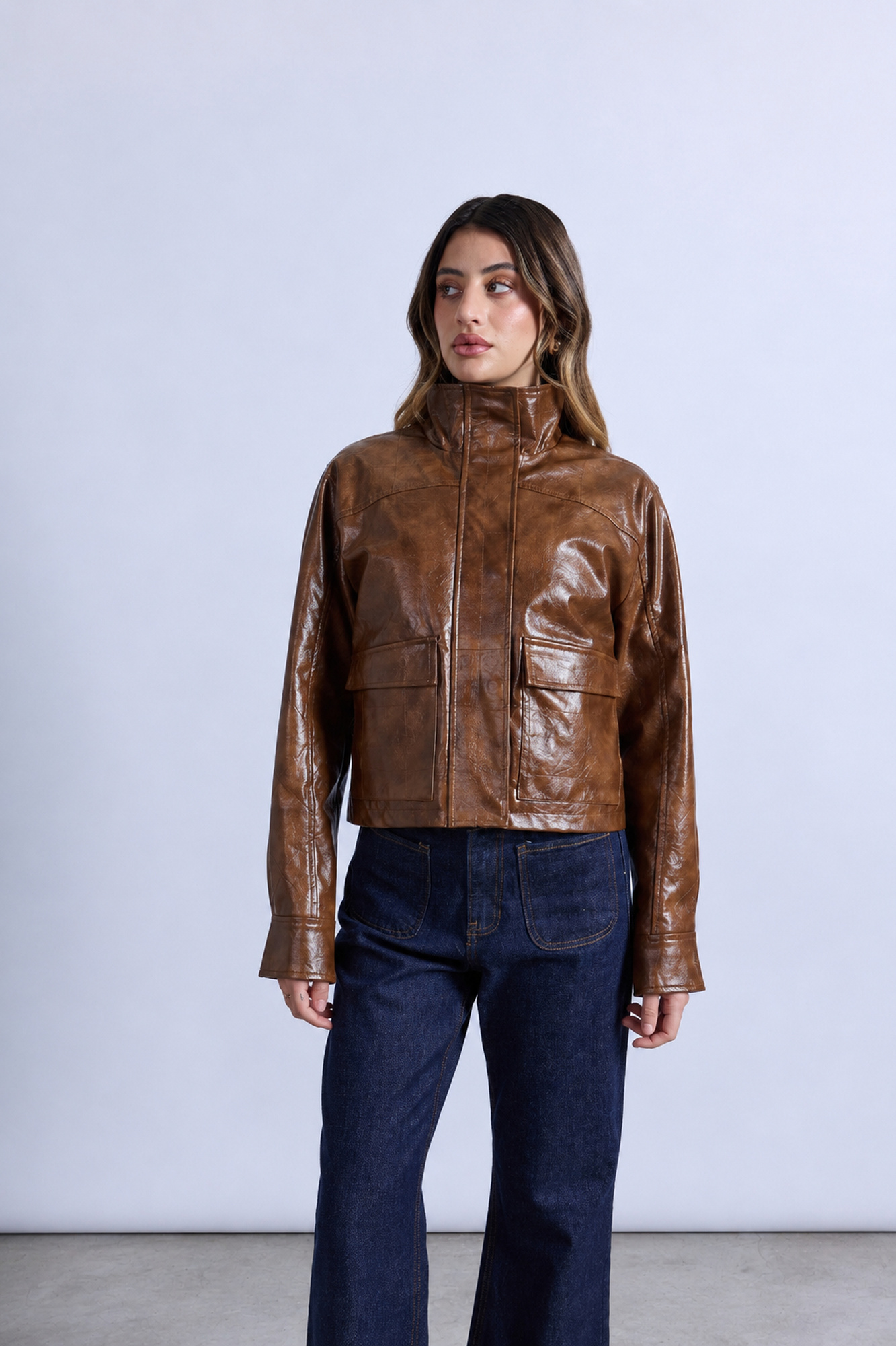 FAUX LEATHER JACKET - 3