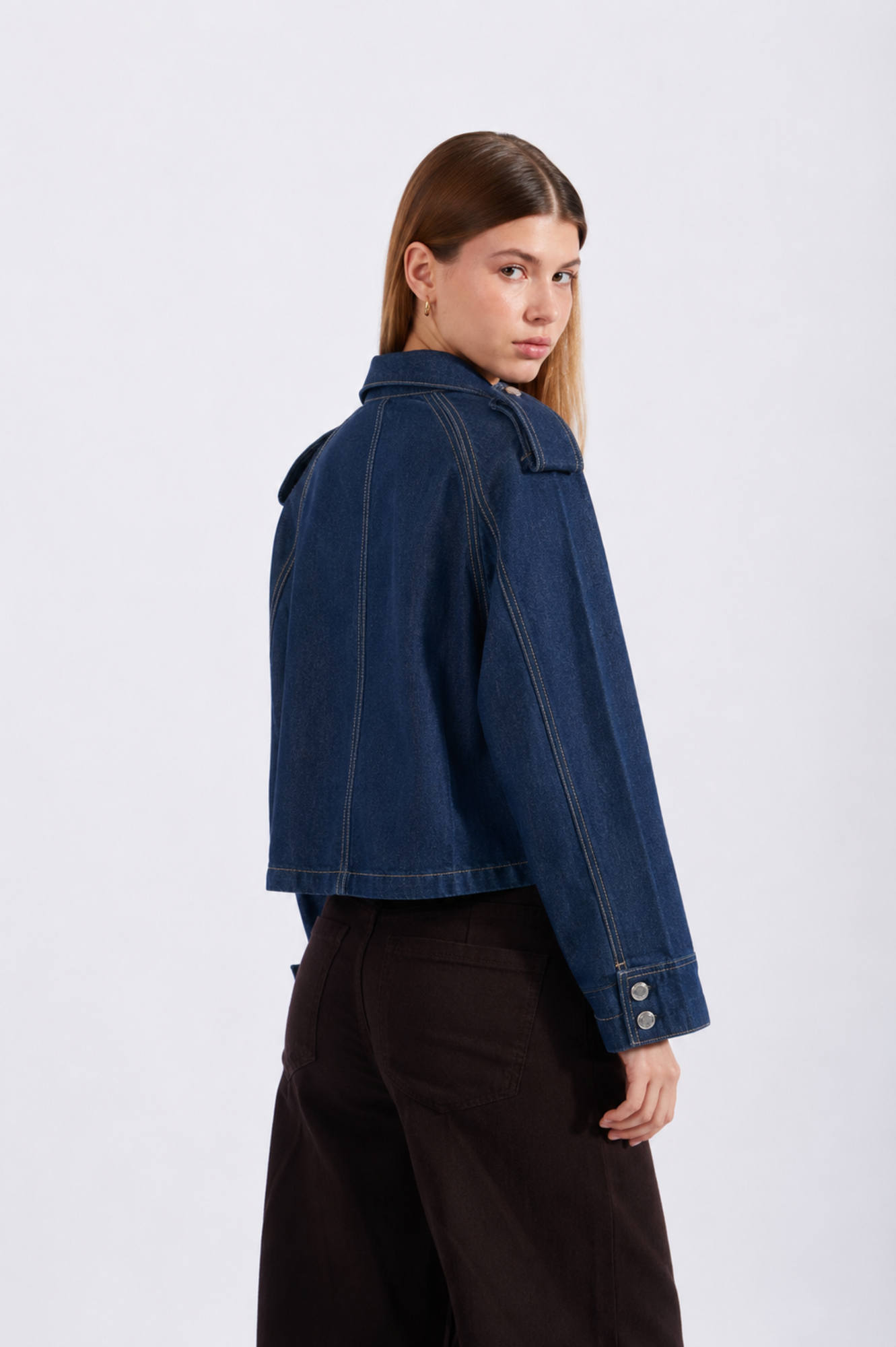 CHAQUETA DENIM SOLAPA MAXI - 2