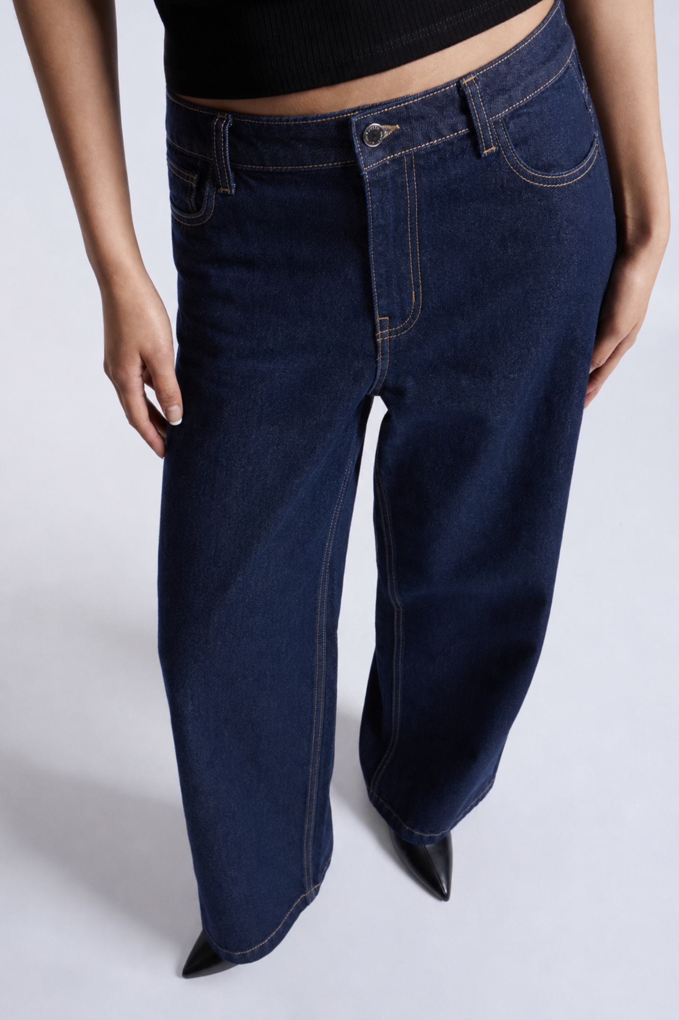 PANTALÓN DENIM BARREL TIRO ALTO - 2